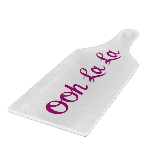 Ooh La La Script Magenta Snijplank (Hoek)