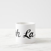 Ooh La La Script Zwart Espresso Kop (Voorkant)