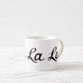 Ooh La La Script Zwart Espresso Kop (Voorkant rechts)