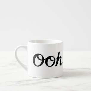 Ooh La La Script Zwart Espresso Kop