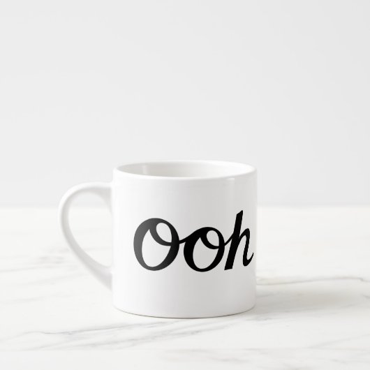 Ooh La La Script Zwart Espresso Kop (Links)
