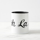 Ooh La La Script Zwart Mok (Midden)