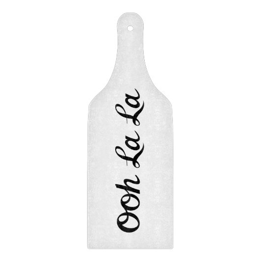 Ooh La La Script Zwart Snijplank (Voorkant)