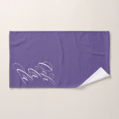 Ooh La Lettering Ultra Violet Paarse kleur Bad Handdoek (Handdoek)