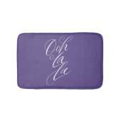 Ooh La Lettering Ultra Violet Paarse kleur Badmat (Voorkant)