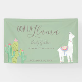 Ooh La Llama Baby shower Succulents green Cute Spandoek