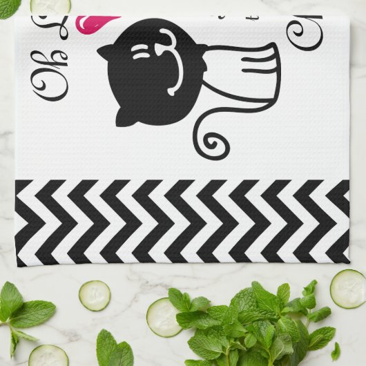 Ooh La naar de hoofddoek Theedoek (Gevouwen)