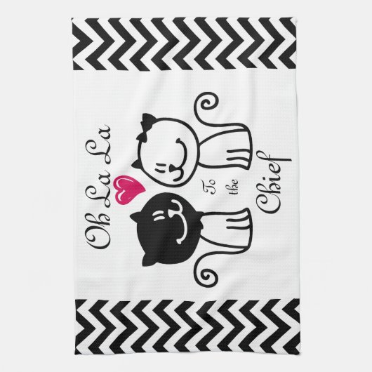 Ooh La naar de hoofddoek Theedoek (Verticaal)