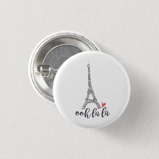 Ooh la Paris Button (Voorkant /achterkant)