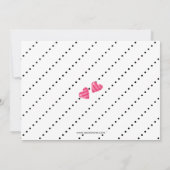 Ooh la Paris Eiffel Tower Pink and Black Party Kaart (Achterkant)