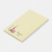 Ooh La Paris Eiffeltoren Bonjour Post-it® Notes (Schuin)