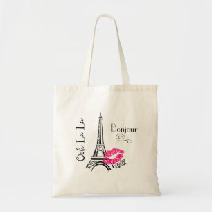 Ooh La Paris Eiffeltoren Bonjour Tote Bag