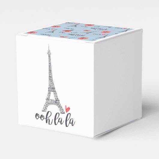 Ooh la Paris Favor Box Bedankdoosjes (Voorkant Zijde)