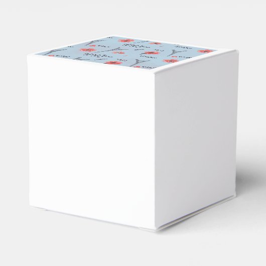 Ooh la Paris Favor Box Bedankdoosjes (Achterkant)