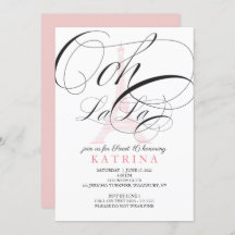 Ooh La Paris France Sweet 16 Invitation