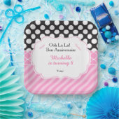 Ooh la Paris Tea Birthday Papieren Bordje (Feest)
