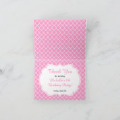 Ooh la Paris Tea Birthday Party Bedankkaart (Binnen)