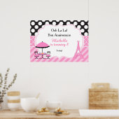 Ooh la Paris Tea Birthday Poster (Keuken)
