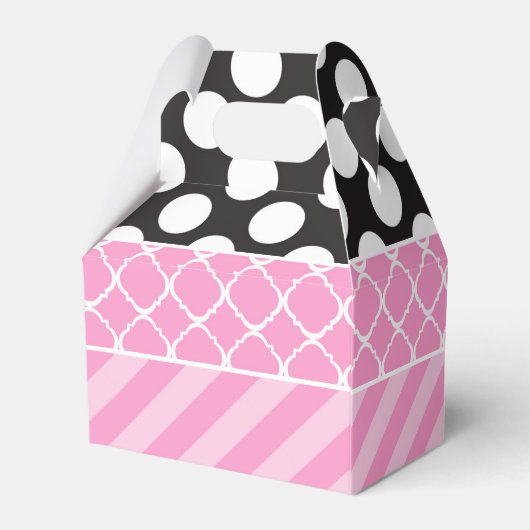 Ooh la Paris Tea Verjaardagsfeest Dank u Bedankdoosjes (Achterkant)