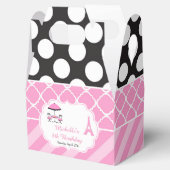 Ooh la Paris Tea Verjaardagsfeest Dank u Bedankdoosjes (Geopend)