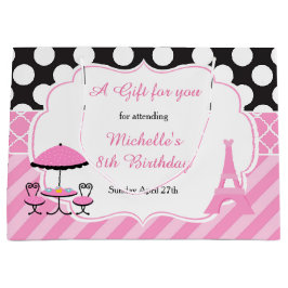 Ooh la Paris Tea Verjaardagsfeest Dank u Groot Cadeauzakje