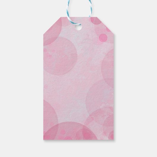 Ooh La Pink Gold Paris Eiffeltoren Bokeh Cadeaulabel (Achterkant)