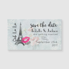 Ooh La Pink Lips Eiffeltoren Save The Date