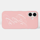 Ooh La - sensuous Feminine Lettering Bleek roze Case-Mate iPhone Case (Achterkant (horizontaal))