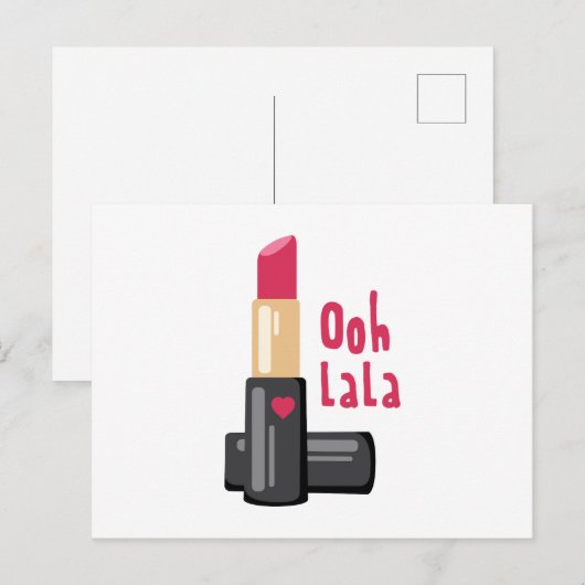 Ooh Lala Briefkaart (Voorkant / Achterkant)