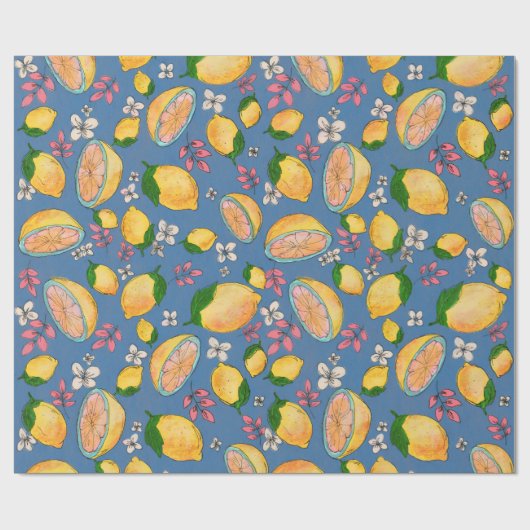 Ooh Lemon Wrapping Paper 1 Cadeaupapier (Vlak)