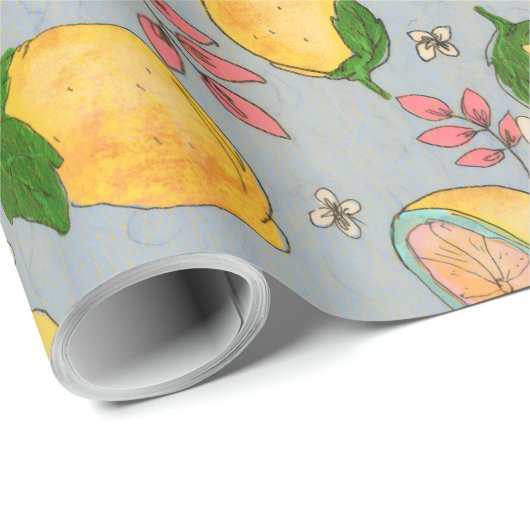 Ooh Lemon Wrapping Paper 2 Cadeaupapier (Rol Hoek)