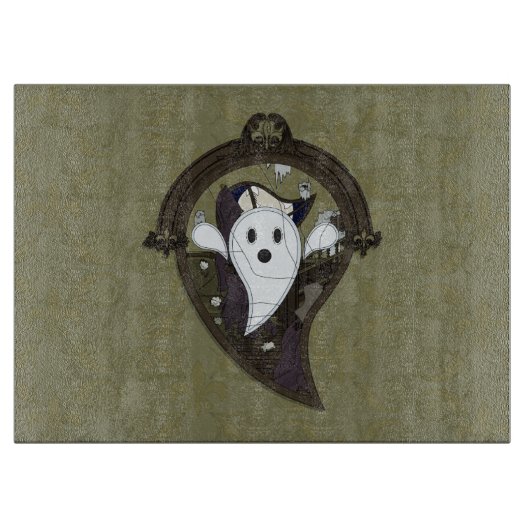 Ooh the Ghost Glass Cutting Board Snijplank (Voorkant)