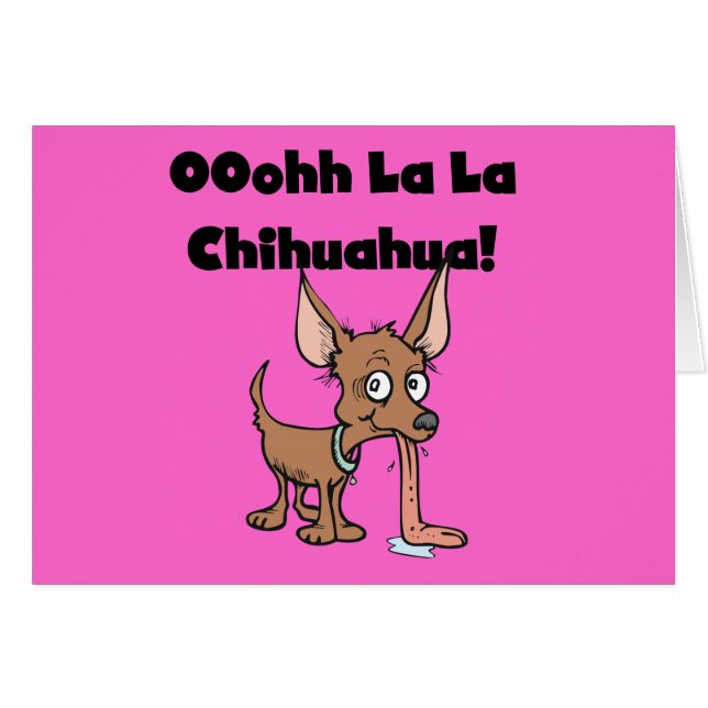 Oohh La Chihuahua T-shirts en cadeaus (Voorkant Horizontaal)