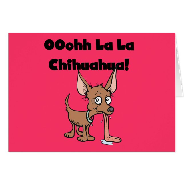 Oohh La Chihuahua T-shirts en cadeaus (Voorkant Horizontaal)