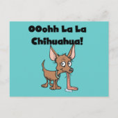 Oohh La Chihuahua T-shirts en cadeaus Briefkaart (Voorkant)