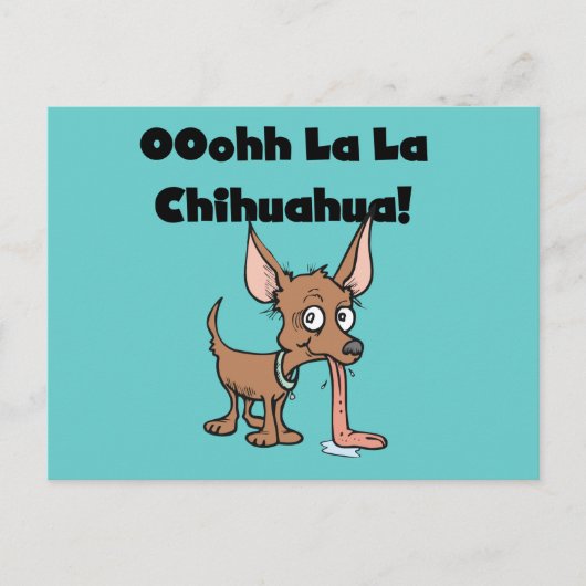 Oohh La Chihuahua T-shirts en cadeaus Briefkaart (Voorkant)