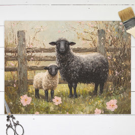 Ooi en Lam Spring Schaap Art Decoupage Tissuepapier