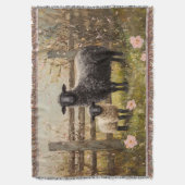 Ooi en lamsvlees Spring Sheep Art Deken (Voorkant Verticaal)