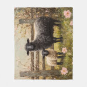 Ooi en lamsvlees Spring Sheep Art Fleece Deken (Voorkant)
