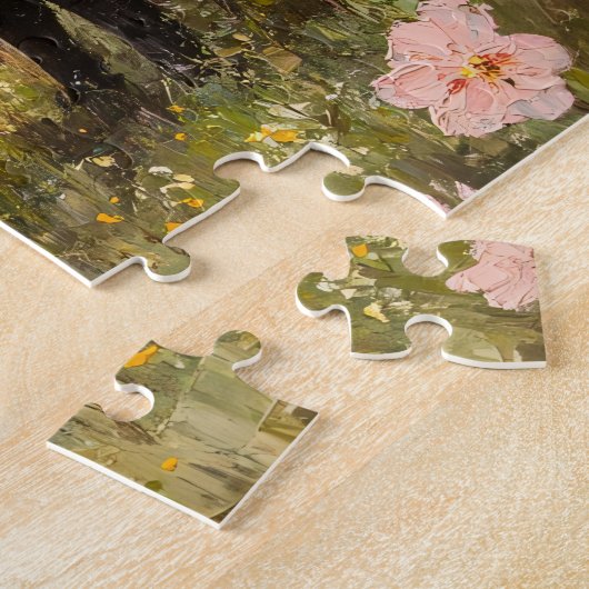 Ooi en lamsvlees Spring Sheep Art Legpuzzel (Zijkant)