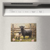 Ooi en lamsvlees Spring Sheep Art Magneet (Insitu (Vaatwasser))