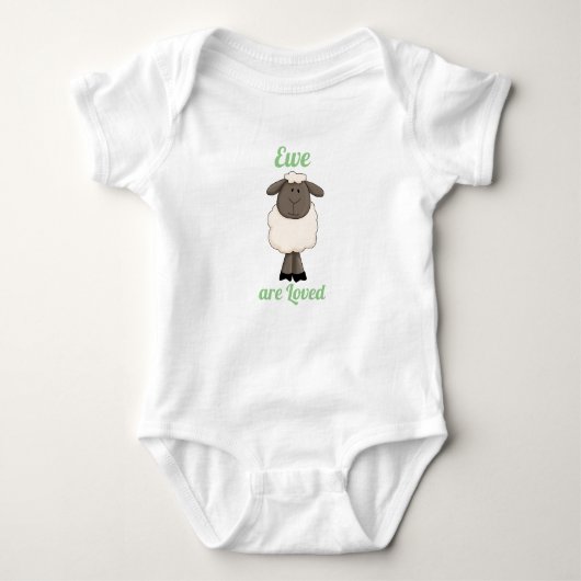 Ooien zijn geliefd - Kleine Lamb Romper (Voorkant)