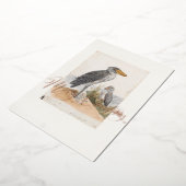 Ooievaar 1887 Print Zoologica Africa Folie Feestdagenkaart (Gedraaid)