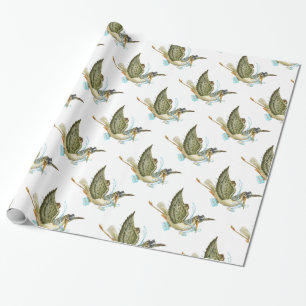 OOIEVAAR BABY BOY SHOWER ,Turquoise Wit Cadeaupapier