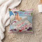 OOIEVAAR, BABY EN SHAMROCKS Bloemen Meisje Baby St Kussen (Deken)