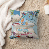 OOIEVAAR, BABY EN SHAMROCKS Floral Boy Baby Stats Kussen (Deken)