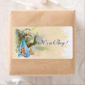 OOIEVAAR BABY JONGEN DOUCHE BLAUW ROZE ETIKET (Insitu)