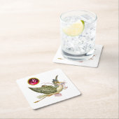 OOIEVAAR BABY MEISJE DOUCHE GEM MONOGRAM Wit Kartonnen Onderzetters (Insitu)