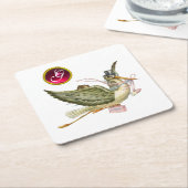 OOIEVAAR BABY MEISJE DOUCHE GEM MONOGRAM Wit Kartonnen Onderzetters (Schuin)