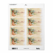 OOIEVAAR BABY MEISJE DOUCHE ROZE ETIKET (Full Sheet)